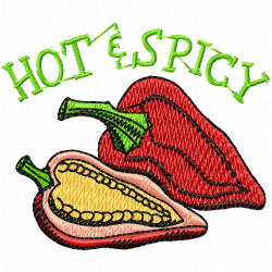 Pepper Embroidery Design 4 Pepper Embroidery Design 4